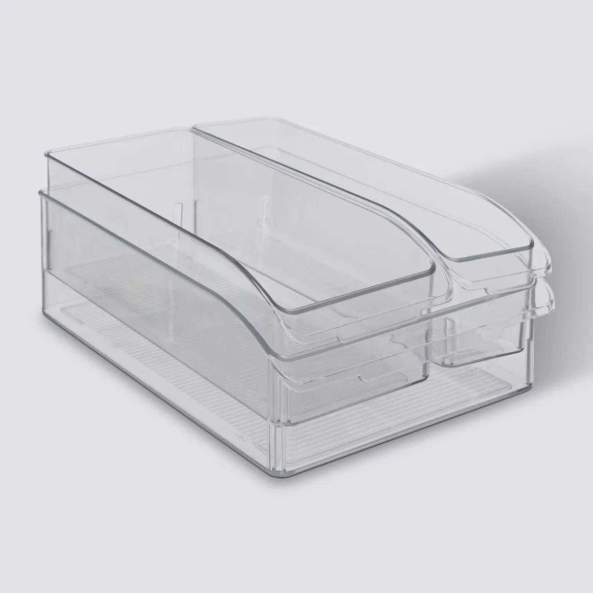 3 bacs de rangements réfrigérateur, Transparent
