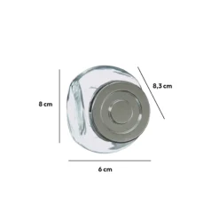 4 bocaux à épices en verre