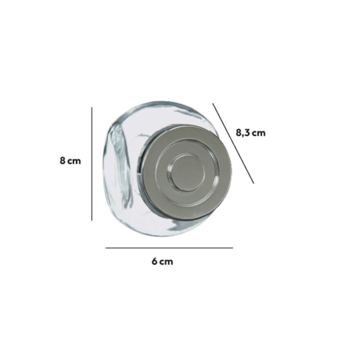 4 bocaux à épices en verre