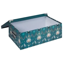 6 boites de rangement, Bleu prétole
