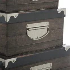 6 boites de rangement, Multicolore