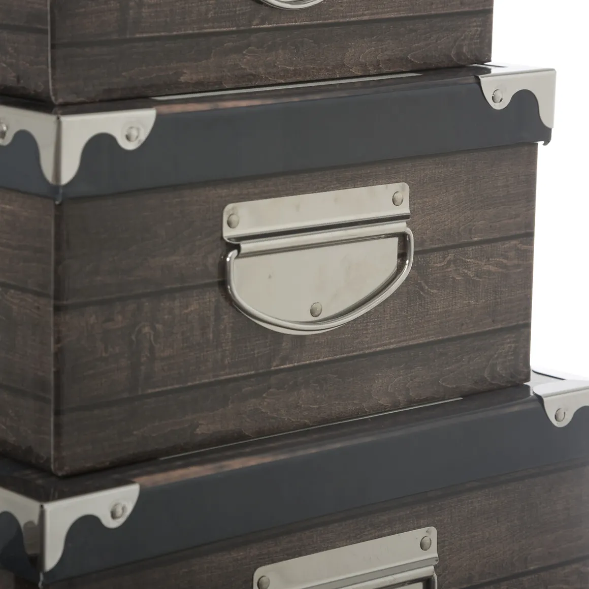 6 boites de rangement, Multicolore