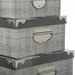 6 boites de rangement, Multicolore