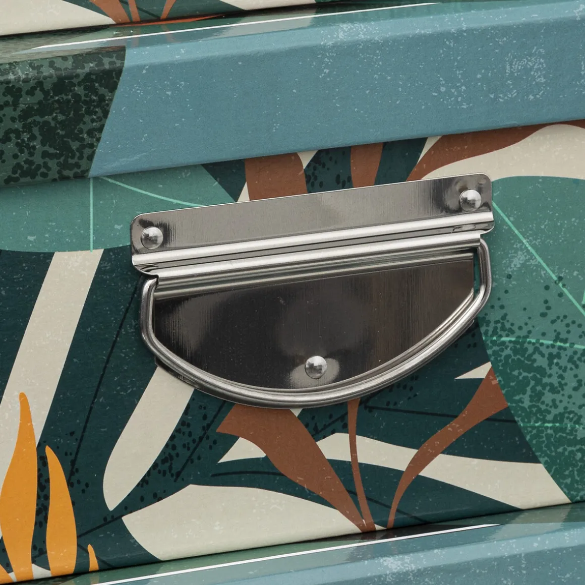 6 boîtes coin métal, Multicolore