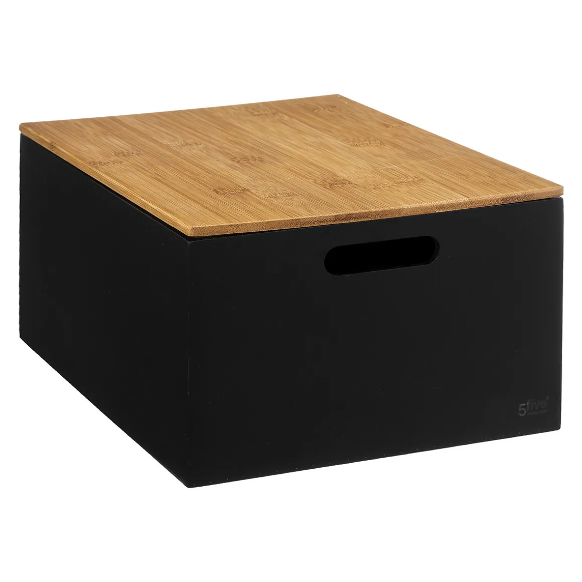 3 boîtes couvercle bambou, Noir