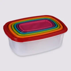 6 boîtes de conservation plastique