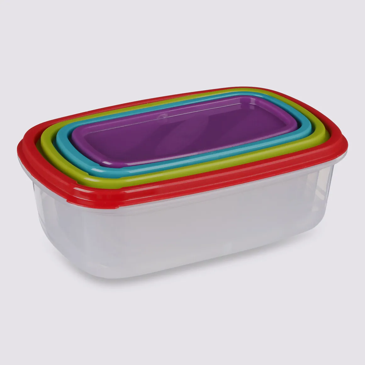 4 boîtes de conservation plastique