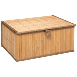 3 boîtes de rangement, Bambou