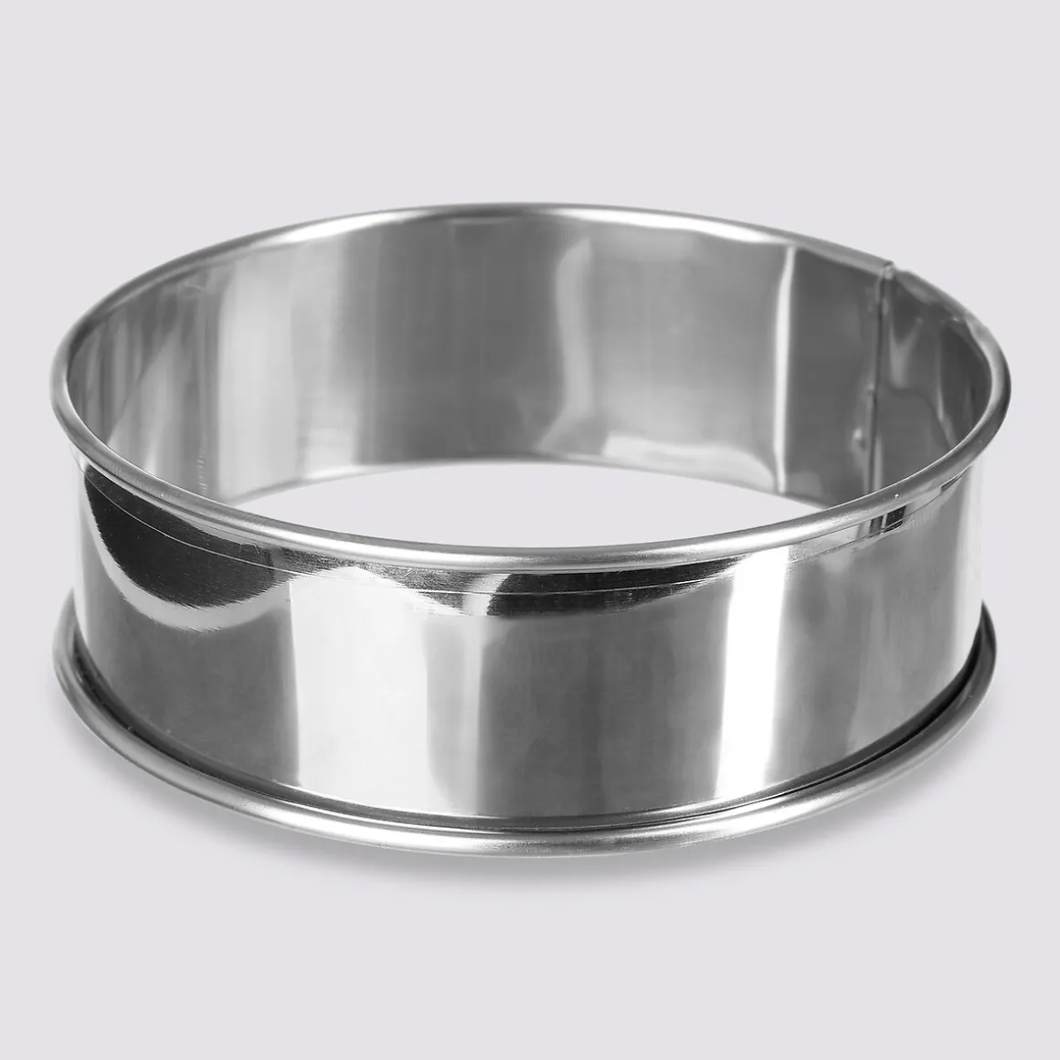 4 cercles à tartelettes inox, 9cm