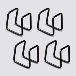 4 clips métals pour étagères