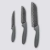 3 couteaux Santoku en inox