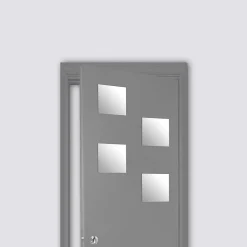 4 miroirs adhésifs carrés, 20x20 cm