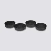 4 moules perforés à tartelettes, 10cm