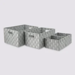 4 paniers bisauté, Gris