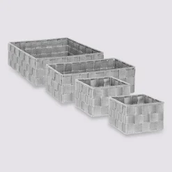 4 paniers bisauté, Gris