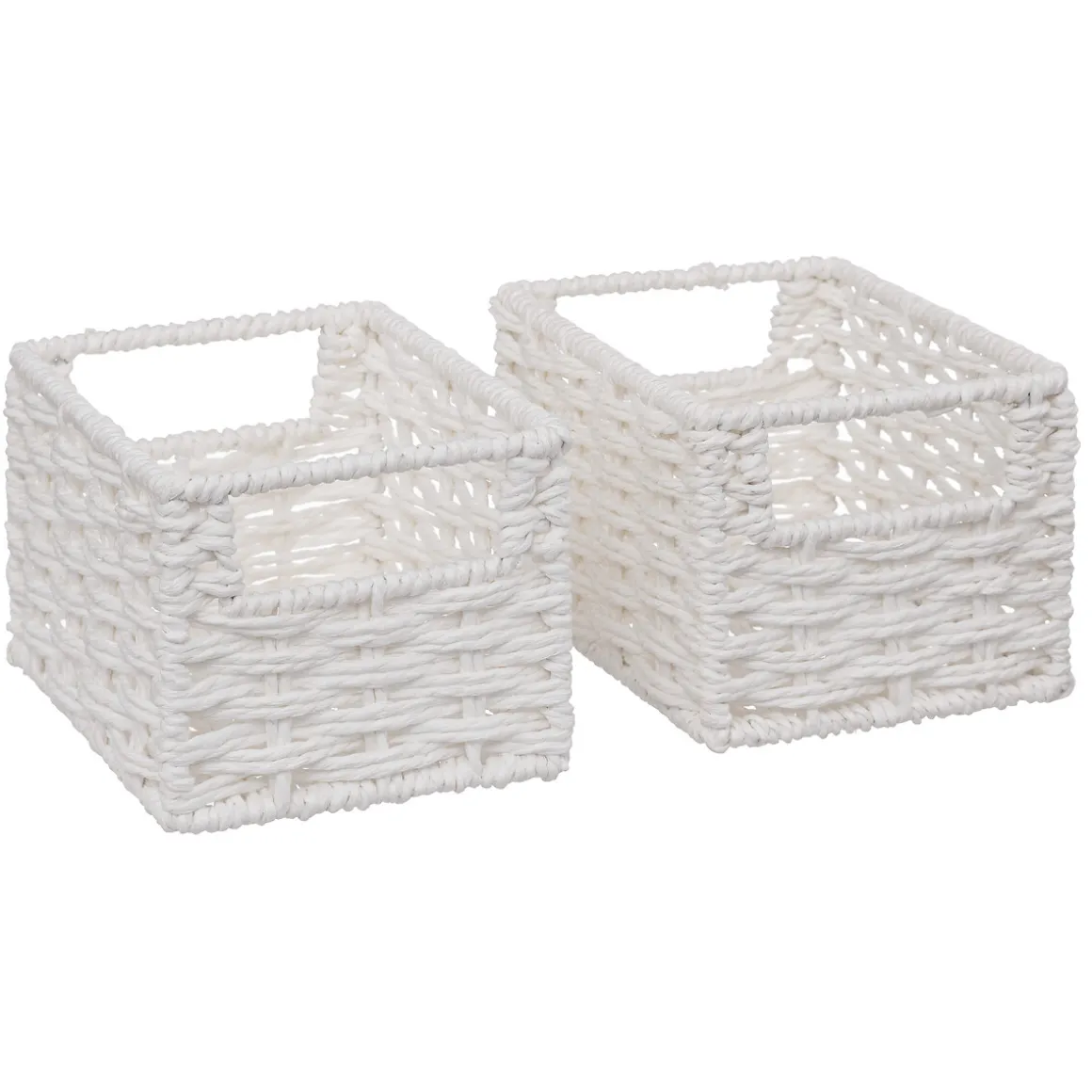 4 paniers de rangement, Blanc