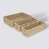 3 paniers tressées, Beige