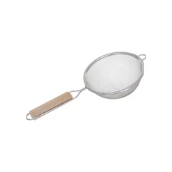 3 passoires inox, manche bois