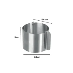 4 petits moules extensibles, Inox