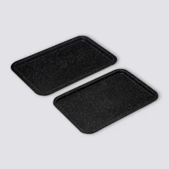 2 plaques de cuisson en acier