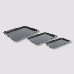 3 plaques de cuisson en acier