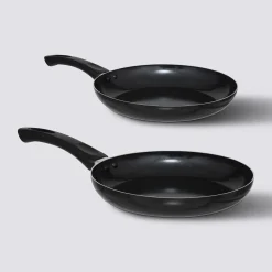 2 poêles aluminium, 24/28 cm