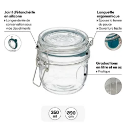 3 terrines verre, 0,3L