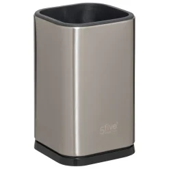 5 ustensiles de cuisine + pot de rangement, Inox