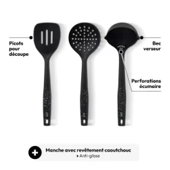 3 ustensiles de cuisine, Noir