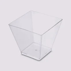 12 verrines carrées, Plastique