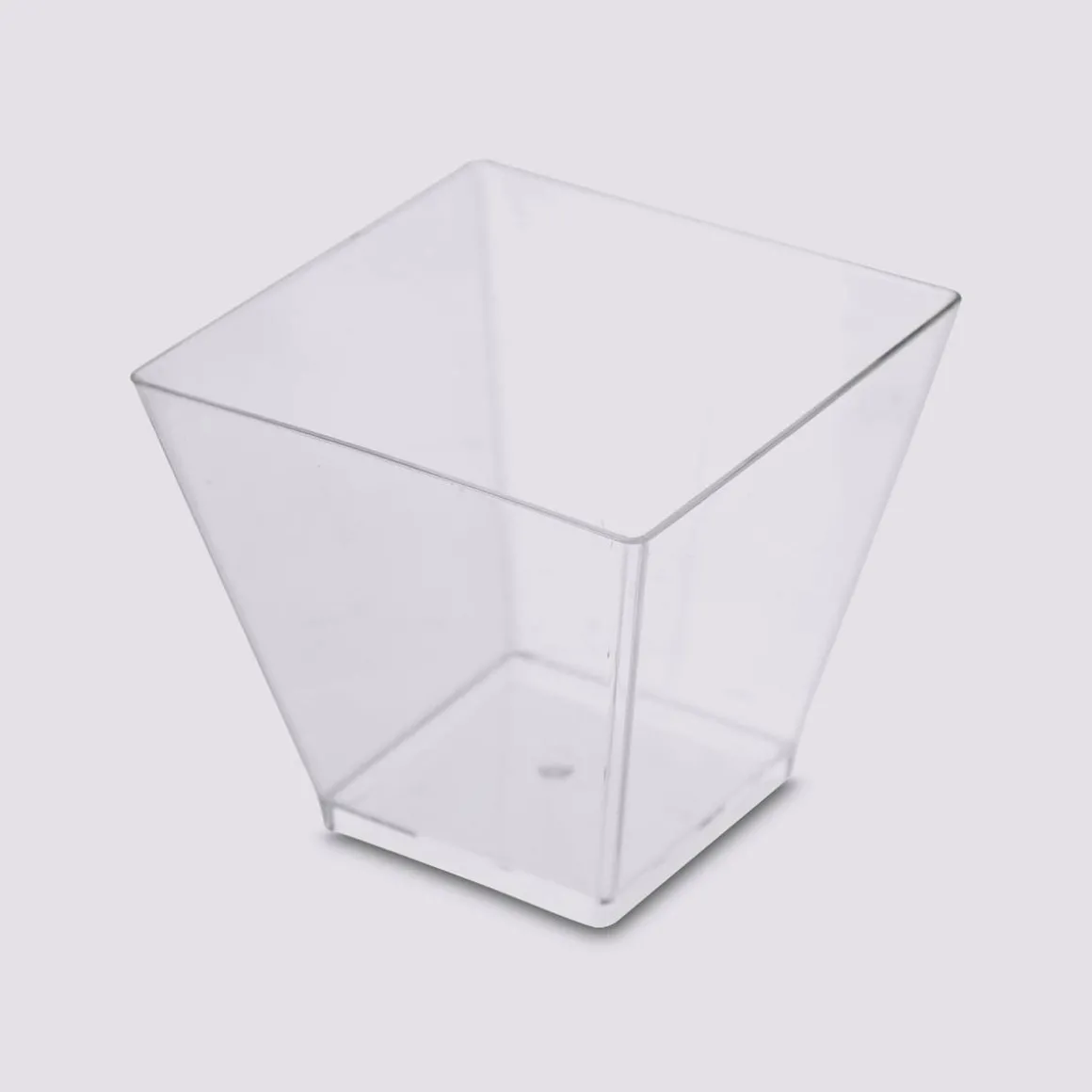 12 verrines carrées, Plastique