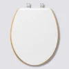 Abattant WC Bois, Blanc