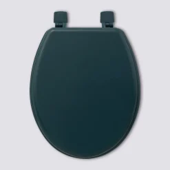 Abattant WC Bois, Bleu pétrole