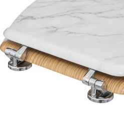 Abattant WC Bois, effet marbre