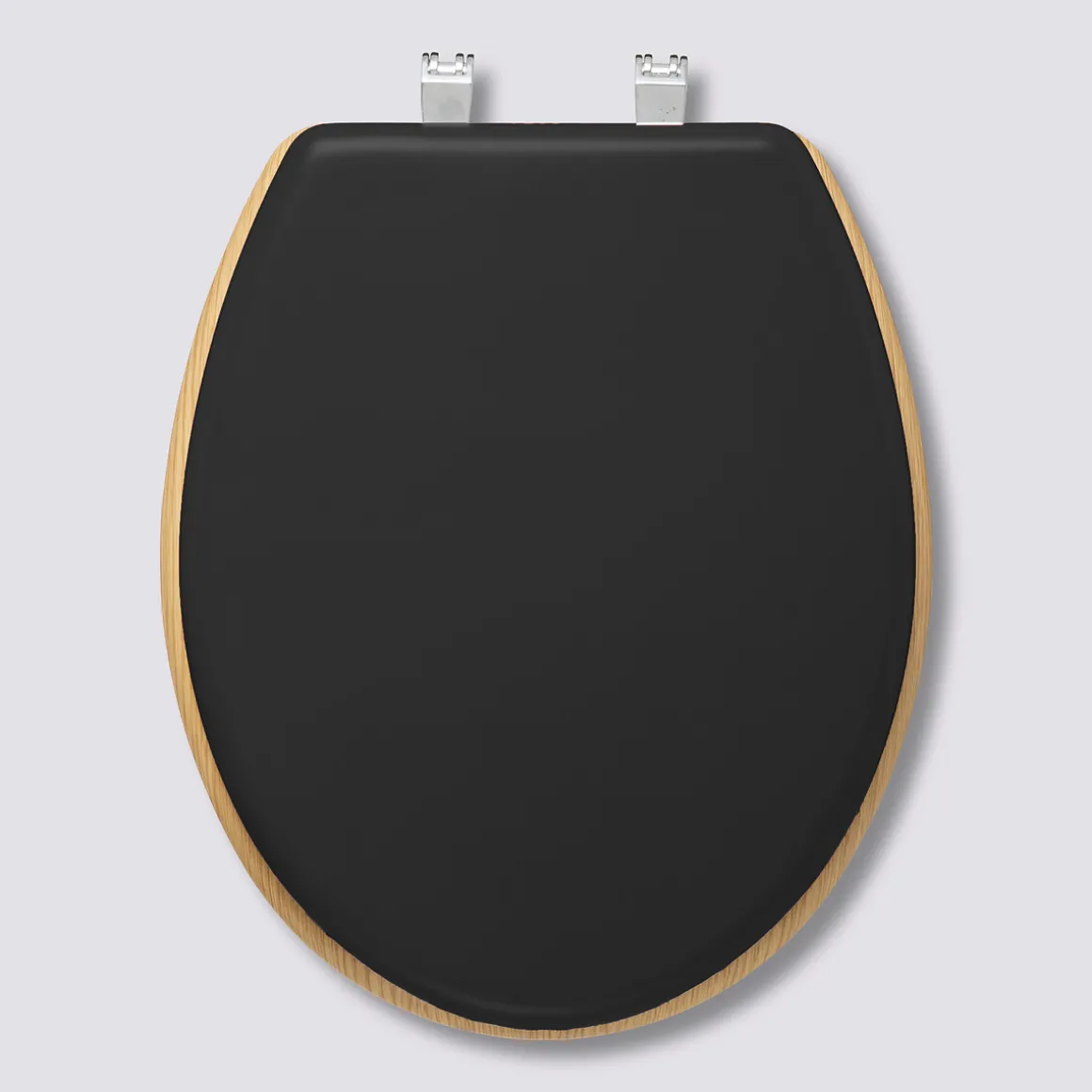 Abattant WC Bois, Gris charbon