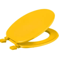Abattant WC Bois laqué, Jaune