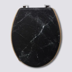 Abattant WC Bois, Noir