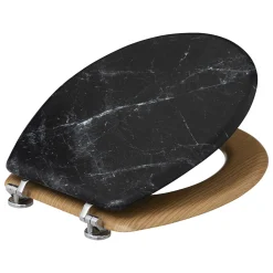 Abattant WC Bois, Noir