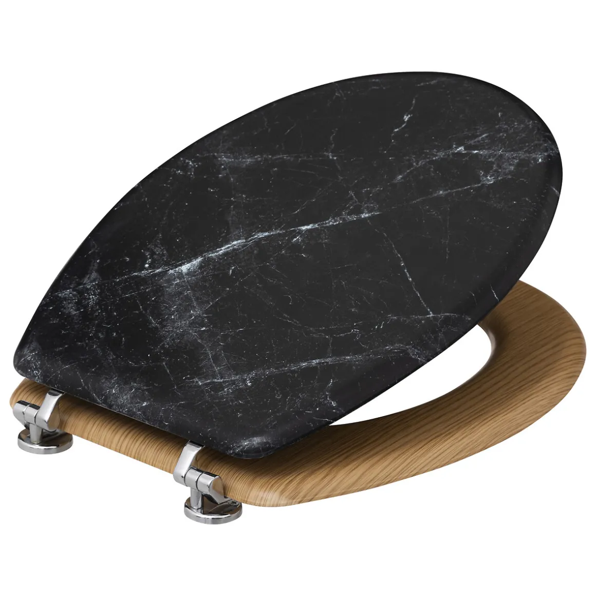 Abattant WC Bois, Noir