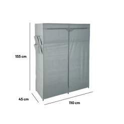 Armoire 2 penderies, Gris