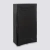 Armoire penderie modulable, tissu noir