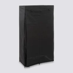 Armoire penderie modulable, tissu noir