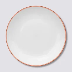 Assiette 25 cm, Rose nacarat