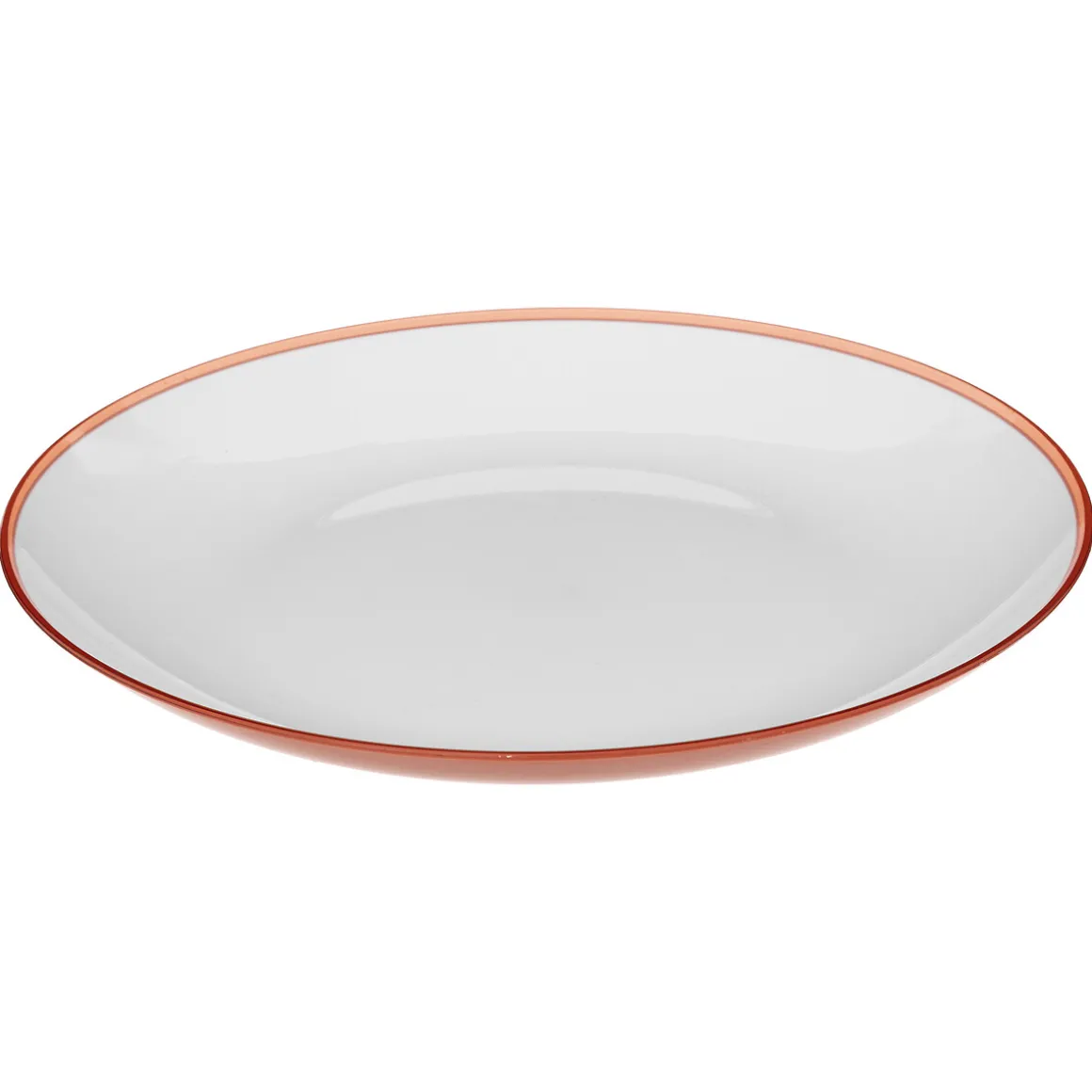 Assiette 25 cm, Rose nacarat