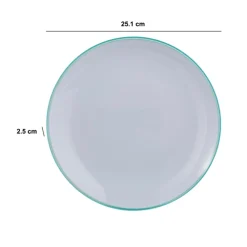 Assiette 25 cm, Vert menthe