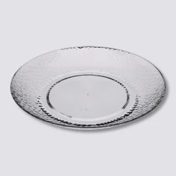 Assiette martelée 27cm, Transparent