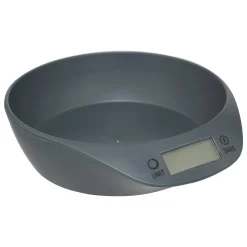 Balance de cuisine numérique avec bol, Gris