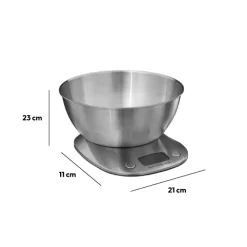 Balance digitale avec bol, Inox
