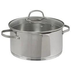 Batterie de cuisine en inox, 4 pièces + 6 protections