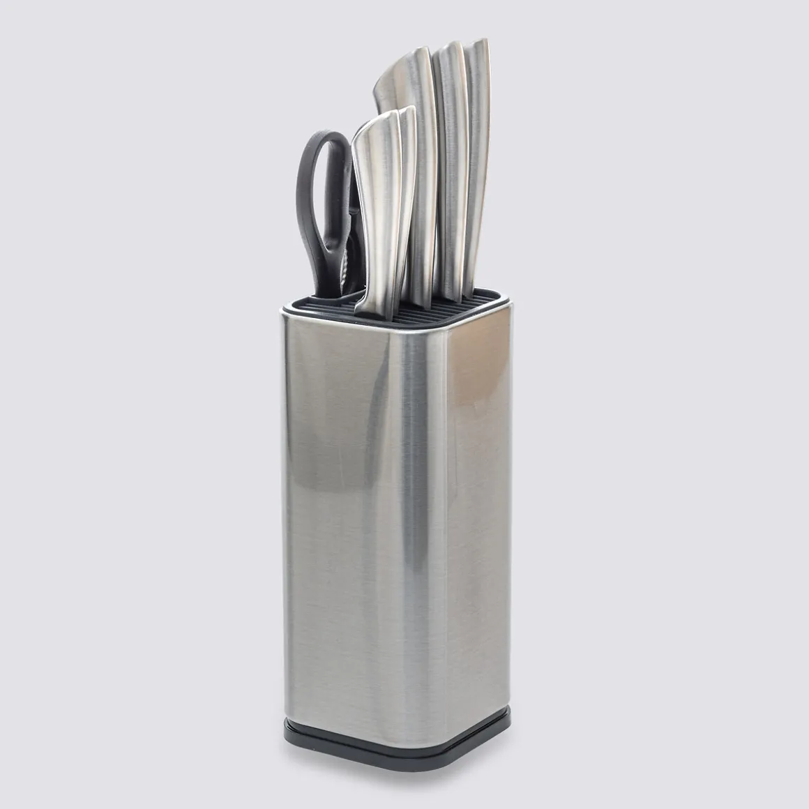 Bloc 5 couteaux, manche acier